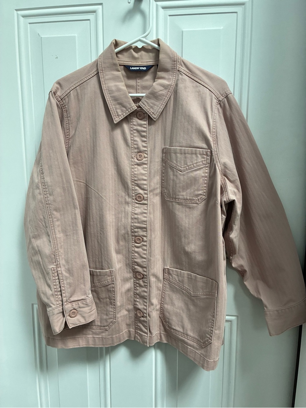 Lands' End Women’s Soft Pink Utility Jacket